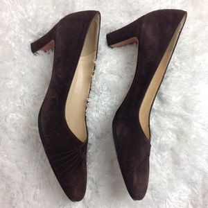 Salvatore Ferragamo Suede Heels Narrow